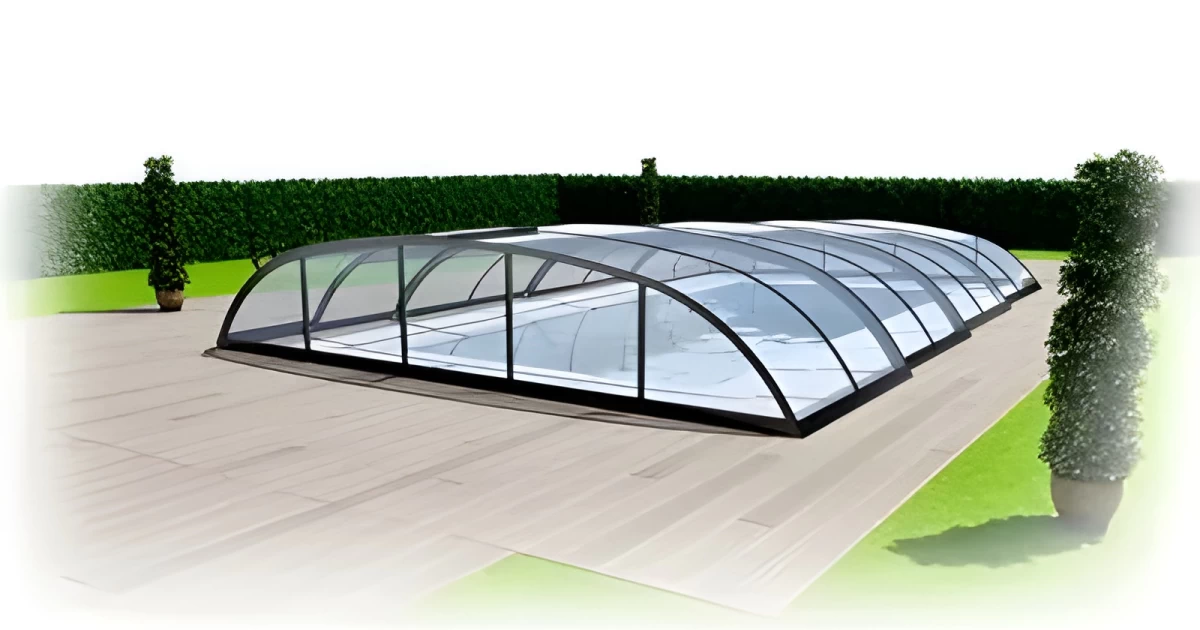 Zadaszenie basenowe z poliwęglanu ELEGANCE - producent zadaszeń SUTOR