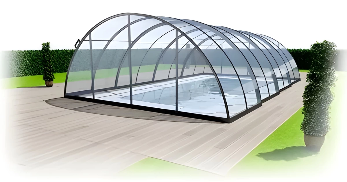 Zadaszenie basenowe z poliwęglanu KLASIC - producent zadaszeń SUTOR