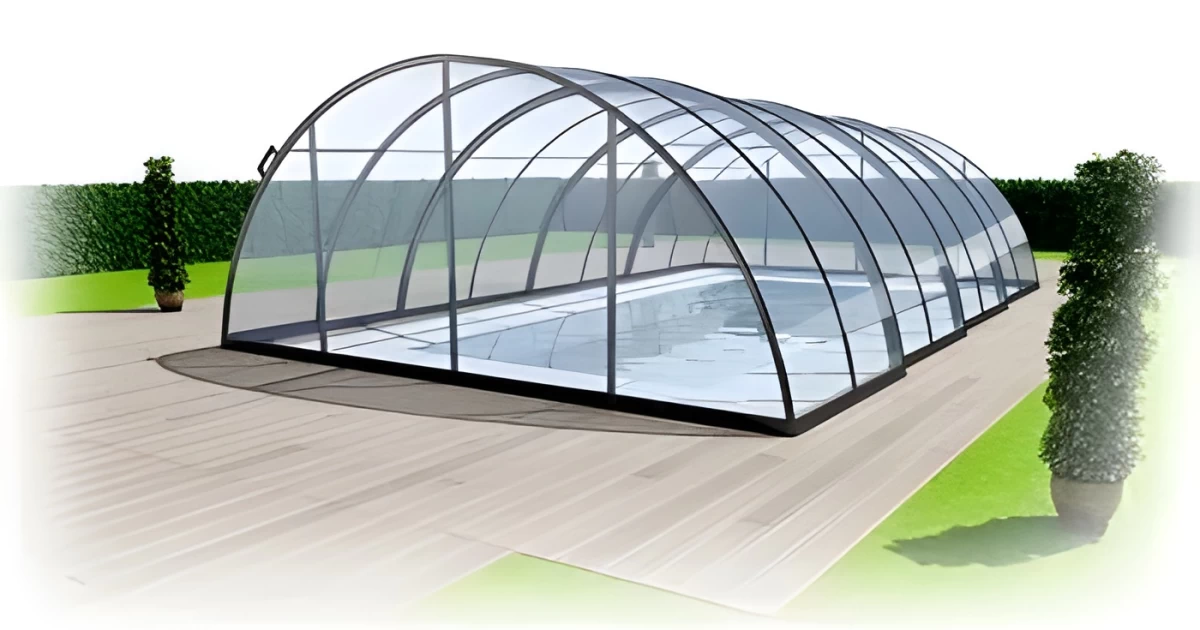 Zadaszenie basenowe z poliwęglanu basenowe Wysokie Klasic - producent zadaszeń SUTOR