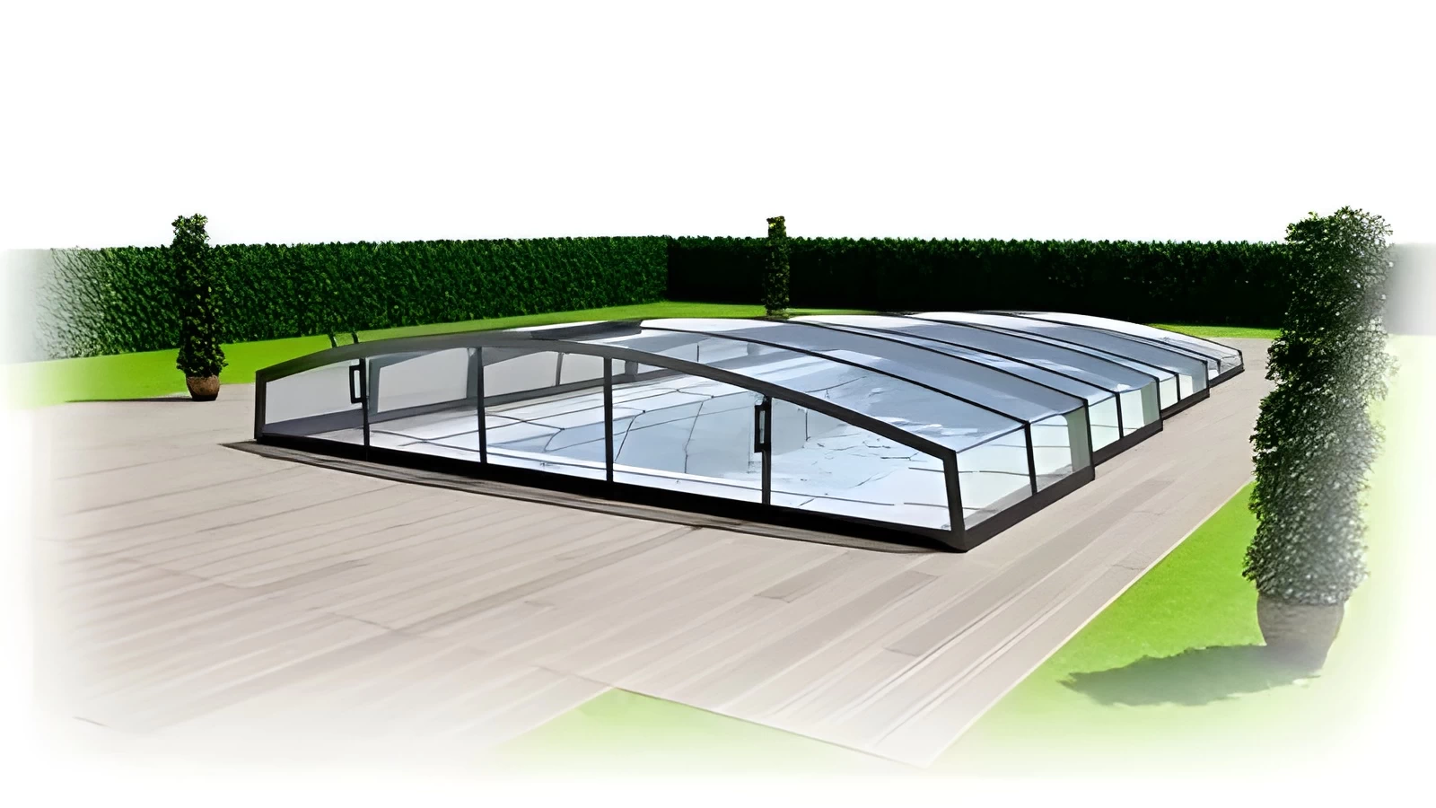 Zadaszenie basenowe z poliwęglanu MADERA - producetn zadaszeń SUTOR